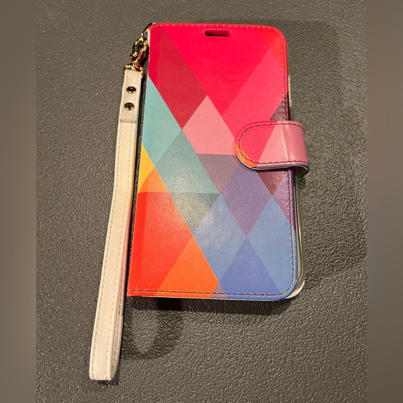 Iphone Phone Case & Credit Card Holder Wristlet Wallet Case. 6.5 Inch Screen - Picture 1 of 4